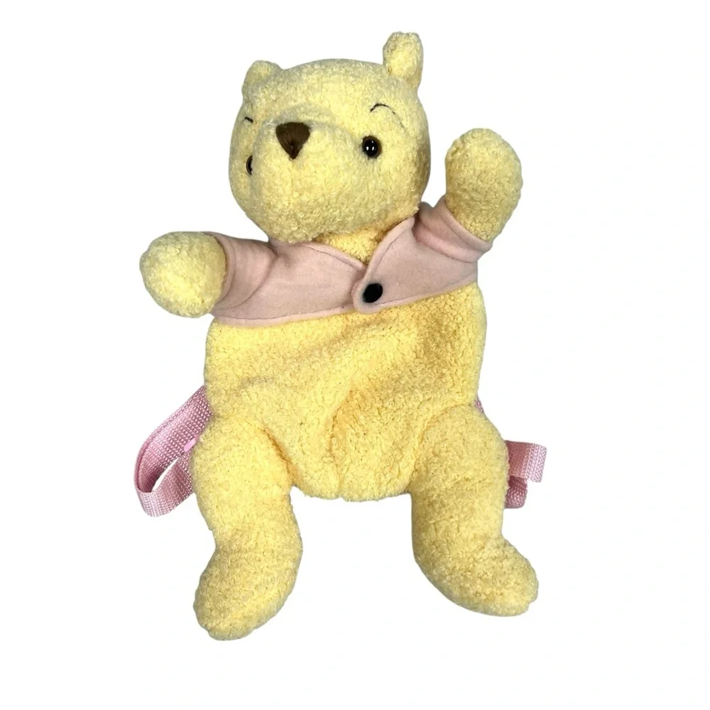 Disney Winnie The Pooh Vintage Kids Small Plush Toy Backpack Y2K Cartoon